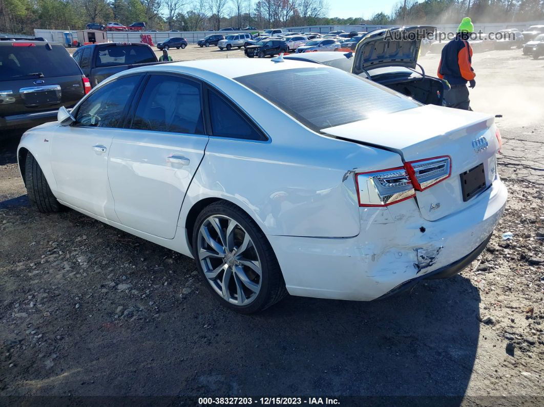 2013 Audi A6 3.0t Premium White vin: WAUGGAFC5DN080368