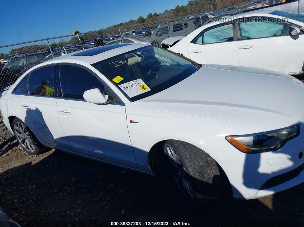 2013 Audi A6 3.0t Premium White vin: WAUGGAFC5DN080368