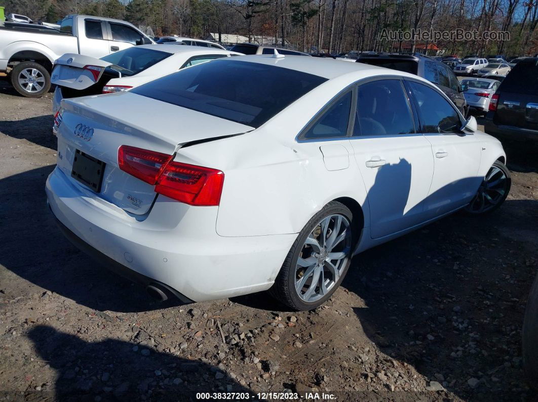 2013 Audi A6 3.0t Premium White vin: WAUGGAFC5DN080368