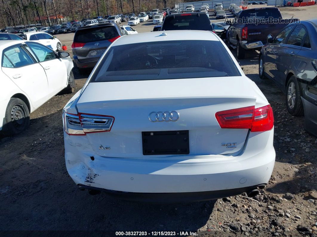 2013 Audi A6 3.0t Premium White vin: WAUGGAFC5DN080368