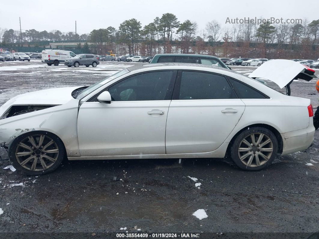 2013 Audi A6 3.0t Premium White vin: WAUGGAFC5DN102594