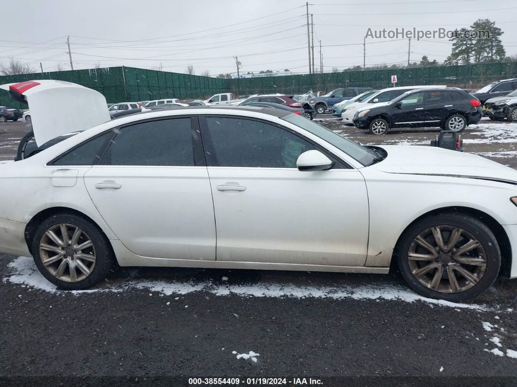 2013 Audi A6 3.0t Premium White vin: WAUGGAFC5DN102594