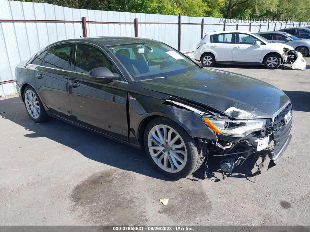 2013 Audi A6 3.0t Premium Plus Gray vin: WAUGGAFC6DN014928