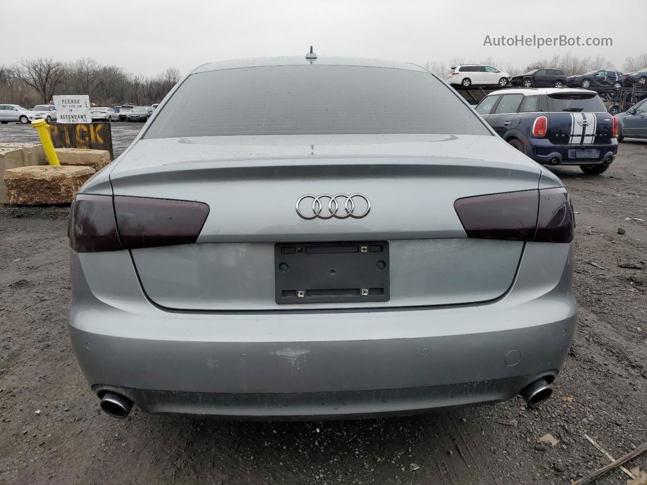 2013 Audi A6 Premium Plus Серебряный vin: WAUGGAFC6DN098569