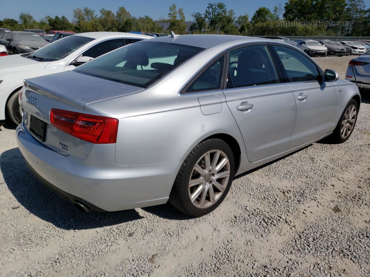 2013 Audi A6 Premium Plus Silver vin: WAUGGAFC7DN082039