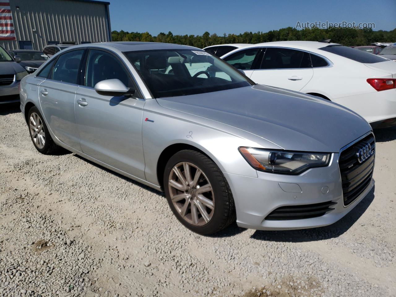 2013 Audi A6 Premium Plus Silver vin: WAUGGAFC7DN082039