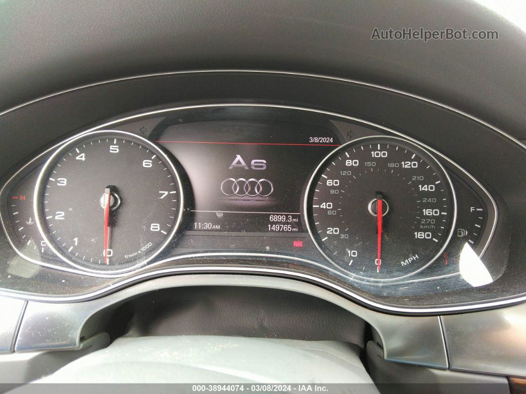 2013 Audi A6 3.0t Premium Синий vin: WAUGGAFC7DN154583