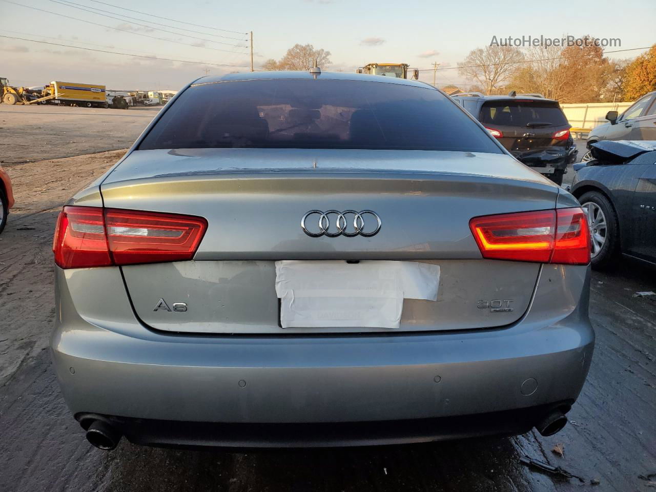 2013 Audi A6 Premium Plus Gray vin: WAUGGAFC8DN135010