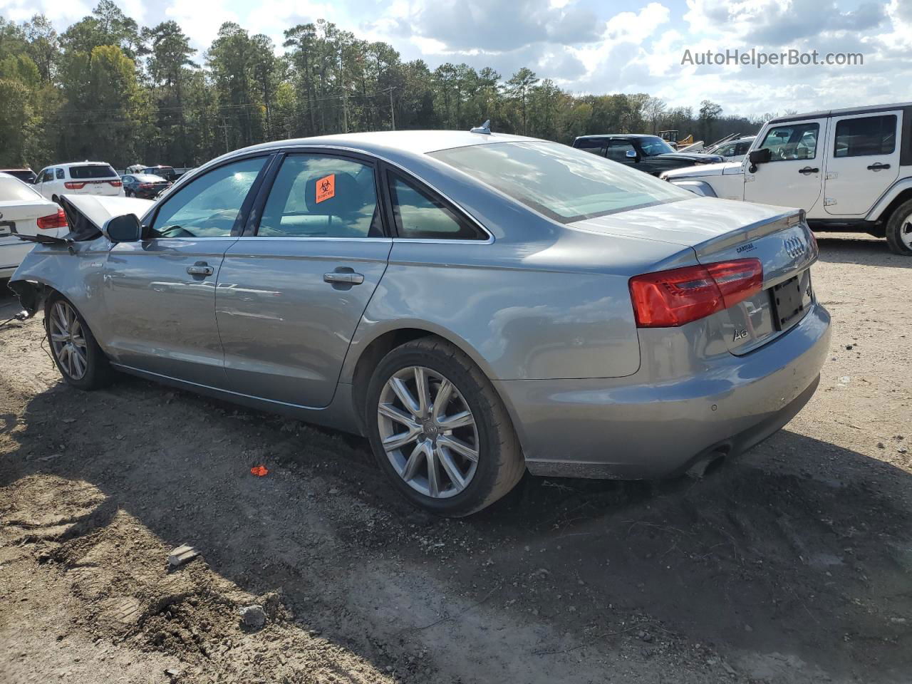 2013 Audi A6 Premium Plus Серый vin: WAUGGAFC8DN149912