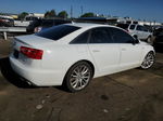 2013 Audi A6 Premium Plus White vin: WAUGGAFC9DN033649