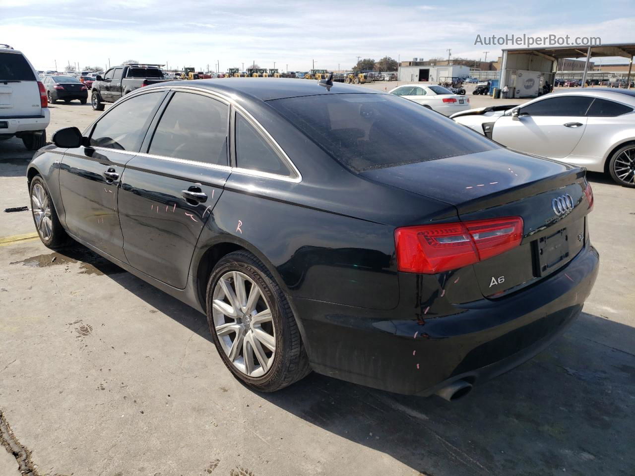 2013 Audi A6 Premium Plus Black vin: WAUGGAFC9DN042934