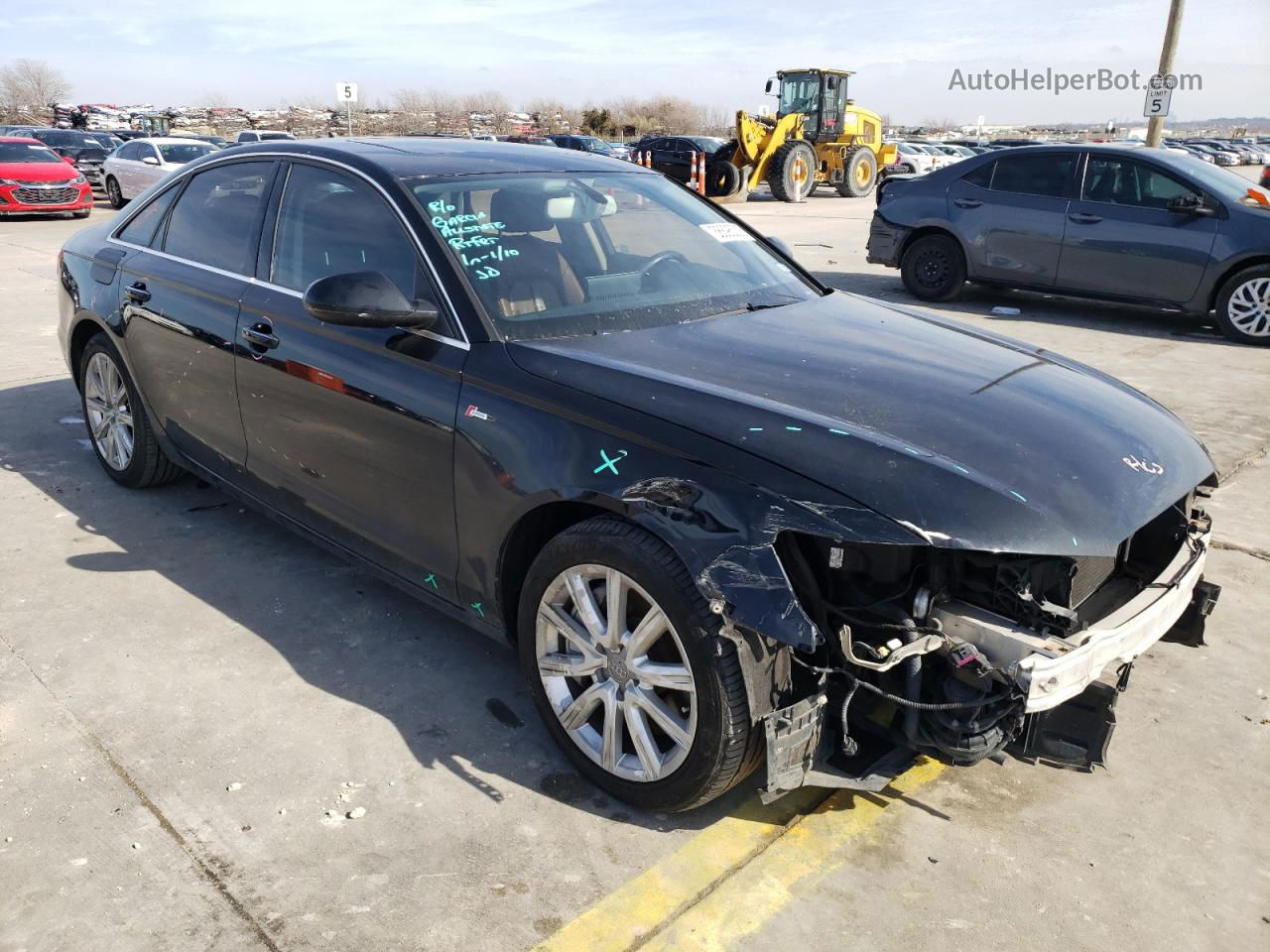 2013 Audi A6 Premium Plus Black vin: WAUGGAFC9DN042934