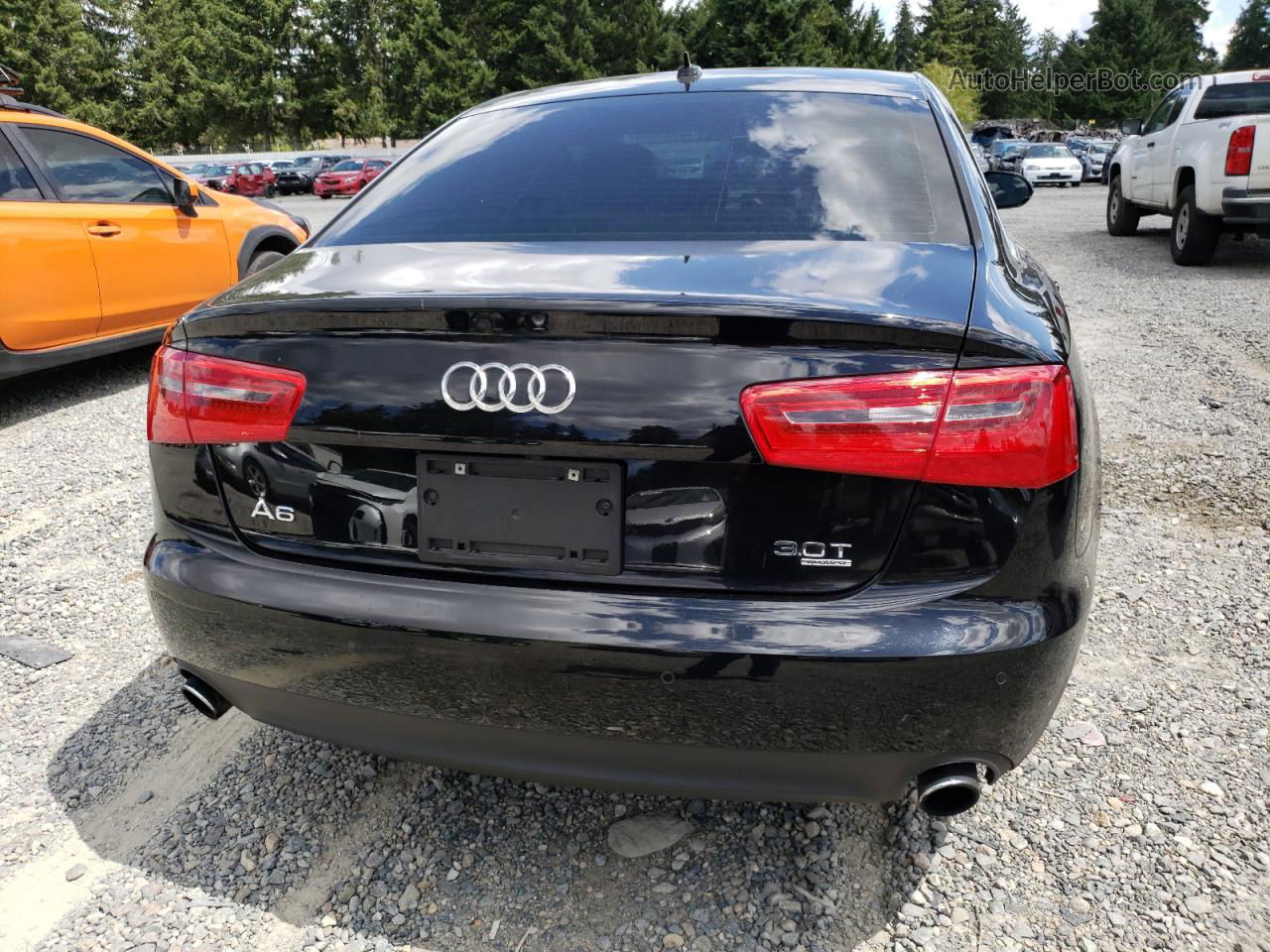 2013 Audi A6 Premium Plus Black vin: WAUGGAFC9DN063248