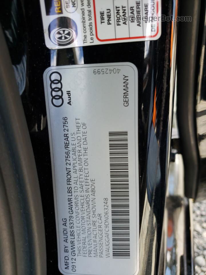 2013 Audi A6 Premium Plus Черный vin: WAUGGAFC9DN063248