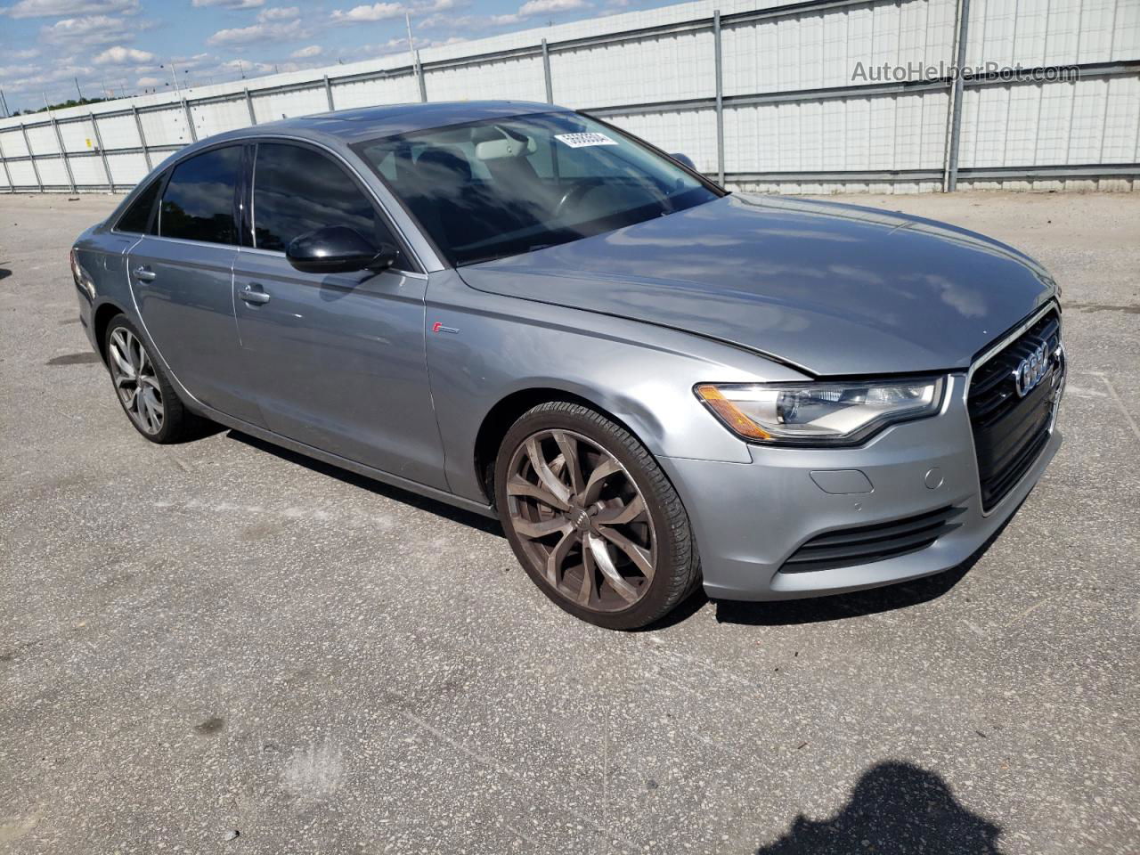 2013 Audi A6 Premium Plus Gray vin: WAUGGAFC9DN074640