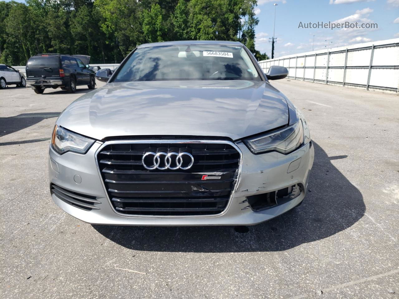 2013 Audi A6 Premium Plus Gray vin: WAUGGAFC9DN074640