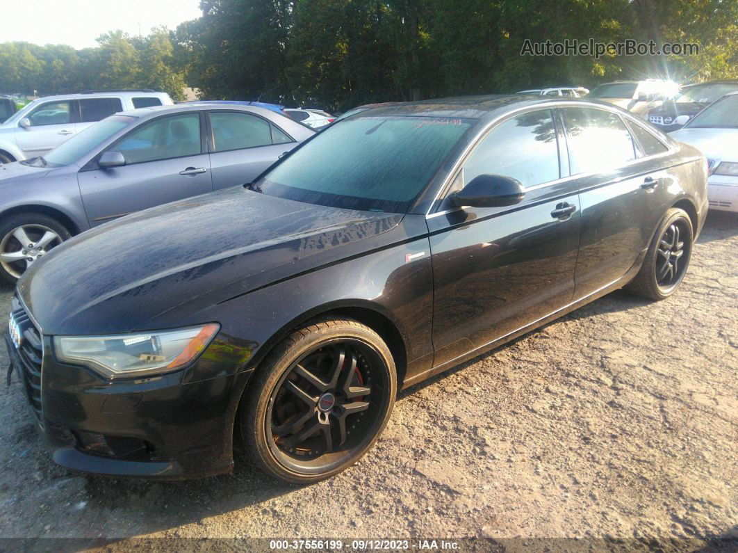 2013 Audi A6 3.0t Premium Plus Black vin: WAUGGAFC9DN095441