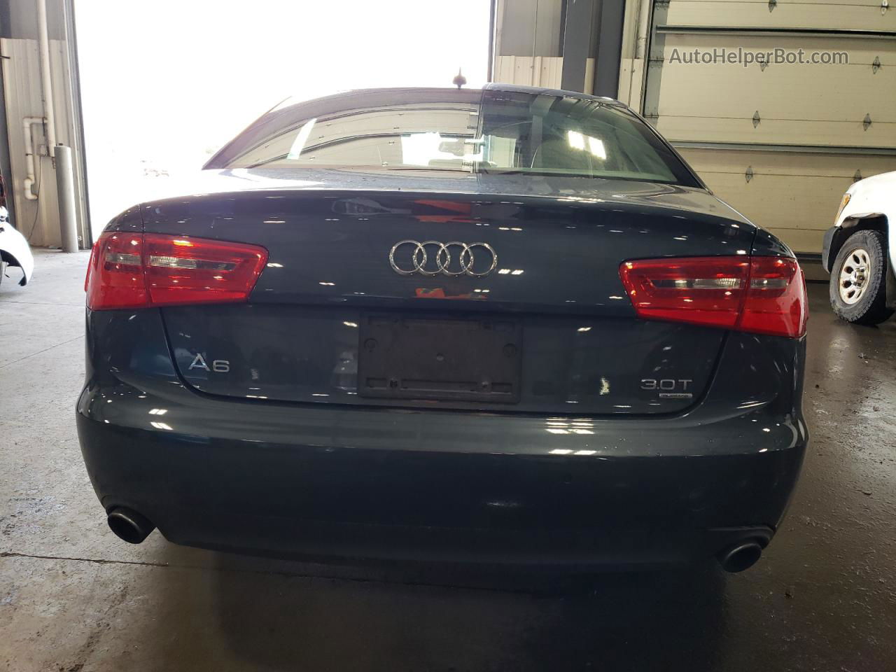 2013 Audi A6 Premium Plus Синий vin: WAUGGAFC9DN115378