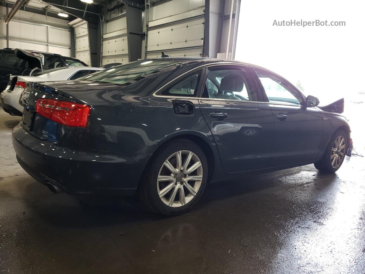 2013 Audi A6 Premium Plus Blue vin: WAUGGAFC9DN115378