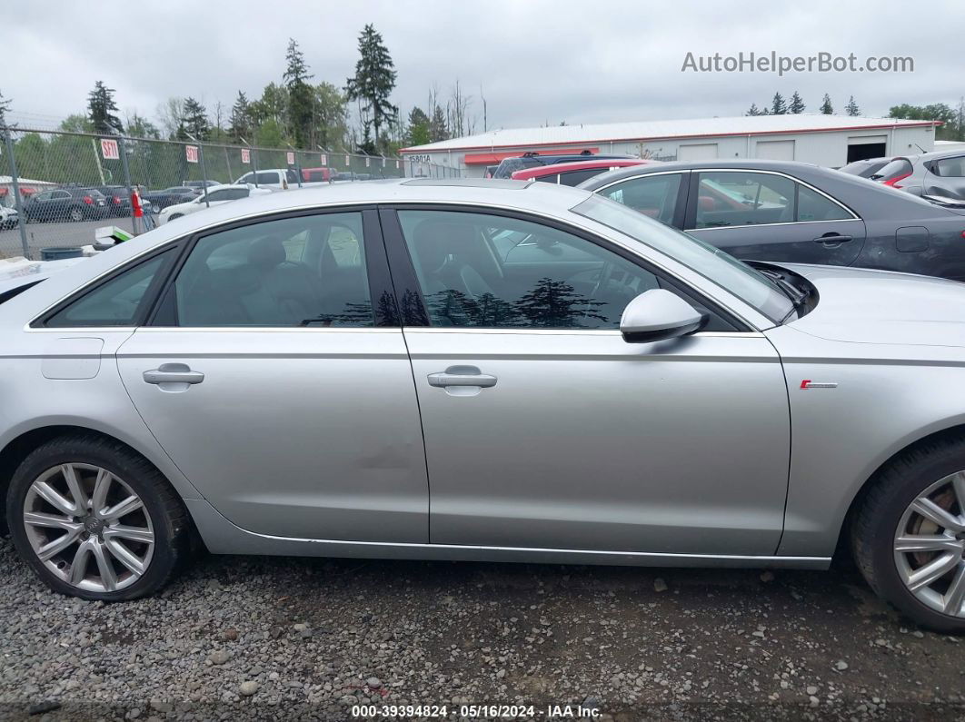 2013 Audi A6 3.0t Premium Silver vin: WAUGGAFC9DN130432