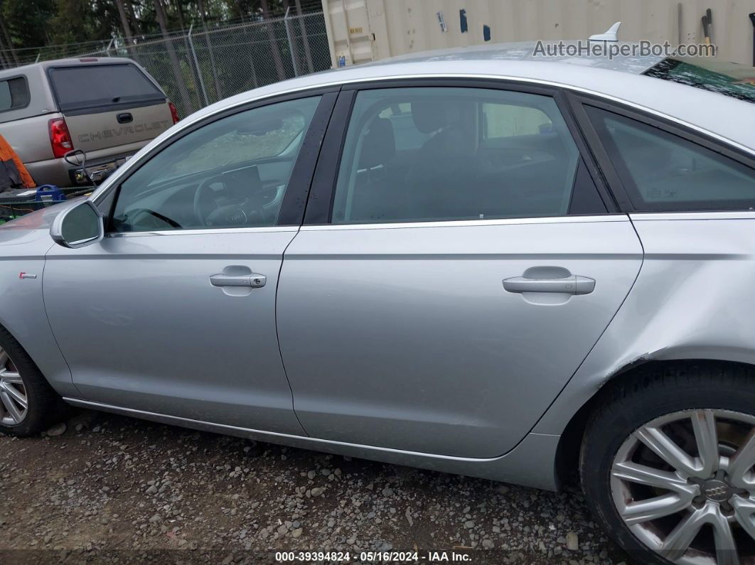 2013 Audi A6 3.0t Premium Silver vin: WAUGGAFC9DN130432