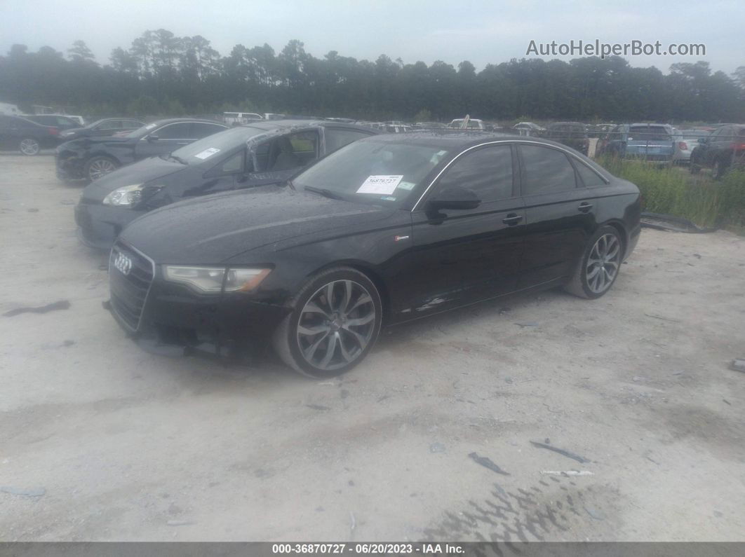 2013 Audi A6 3.0t Premium Plus Black vin: WAUGGAFCXDN009232