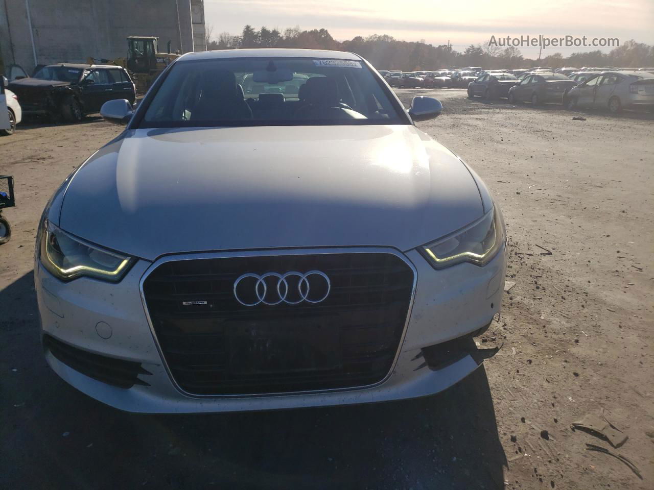 2013 Audi A6 Premium Plus Silver vin: WAUGGAFCXDN011885