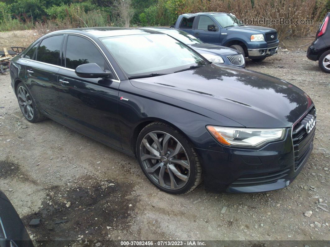 2013 Audi A6 3.0t Premium Dark Blue vin: WAUGGAFCXDN058673