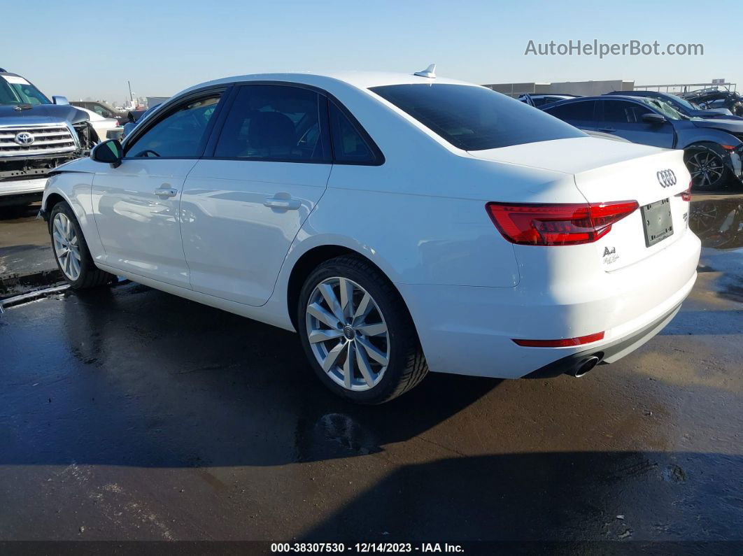 2017 Audi A4 2.0t Ultra Premium White vin: WAUGMAF40HN045339