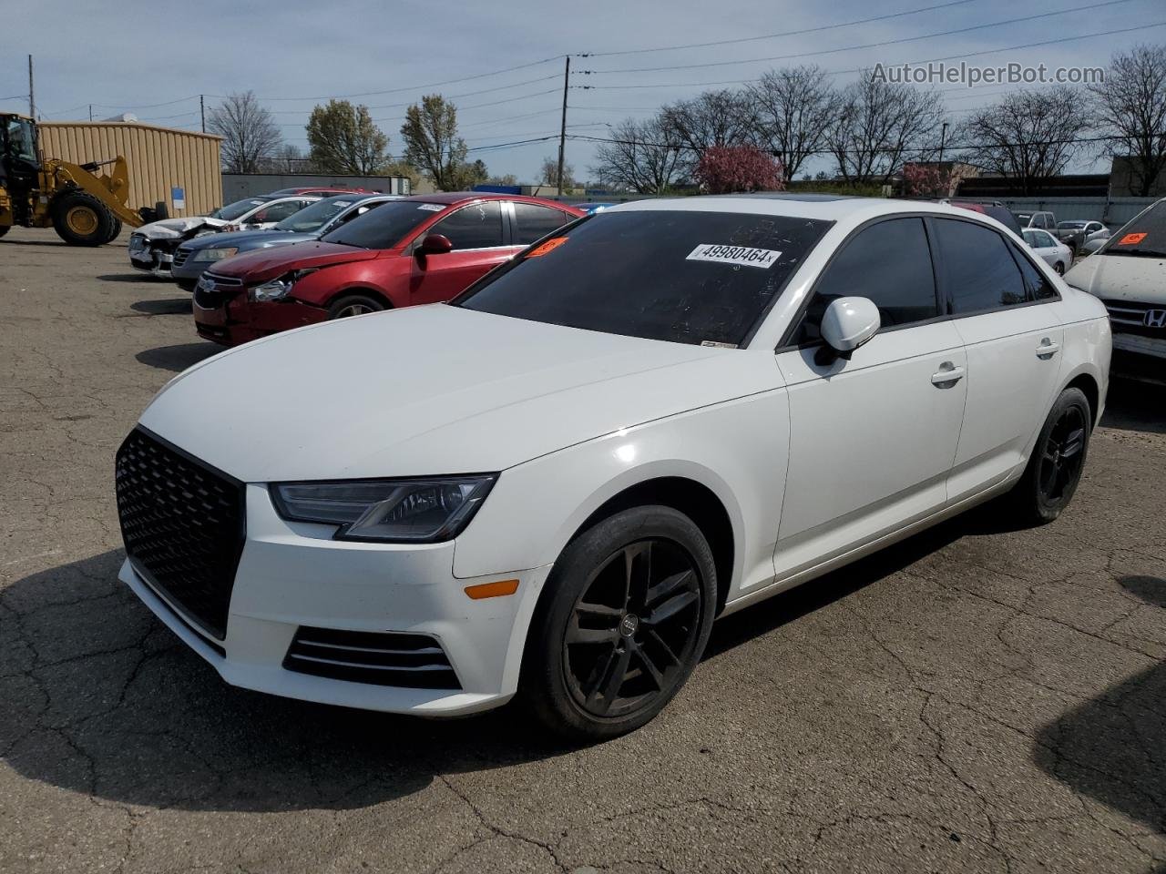 2017 Audi A4 Ultra Premium White vin: WAUGMAF40HN045616