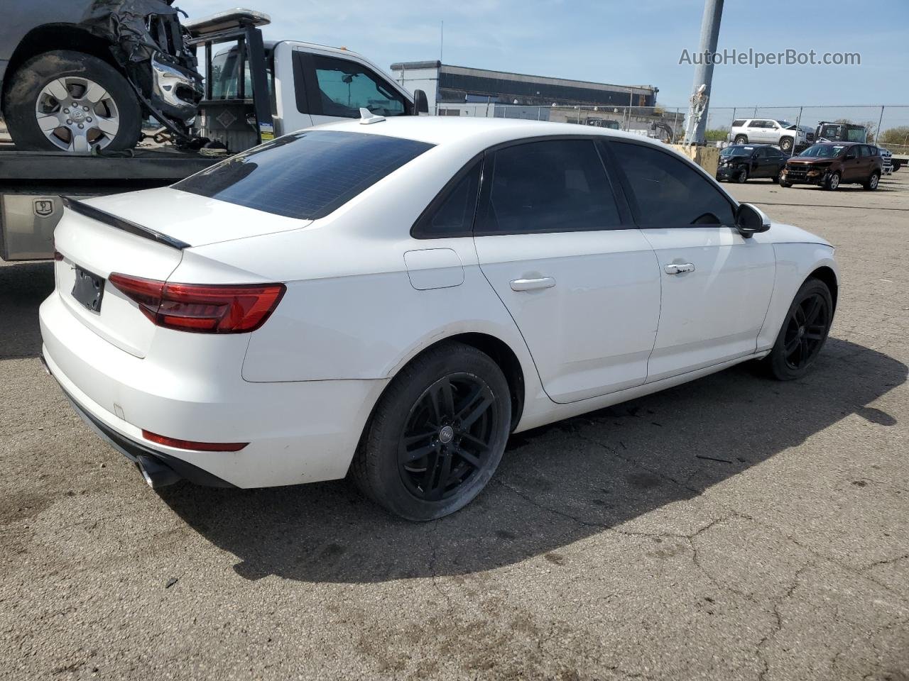 2017 Audi A4 Ultra Premium White vin: WAUGMAF40HN045616