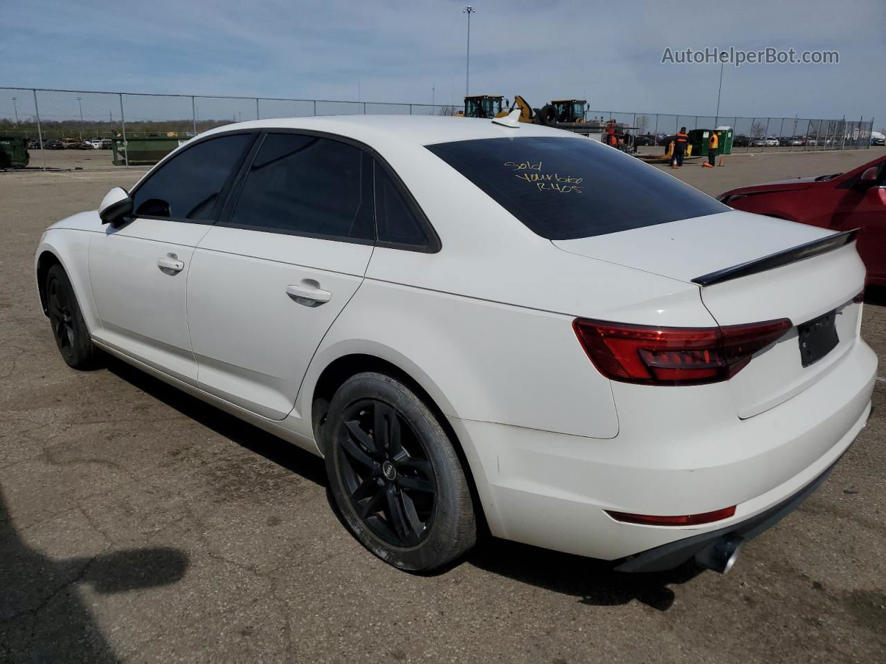 2017 Audi A4 Ultra Premium White vin: WAUGMAF40HN045616