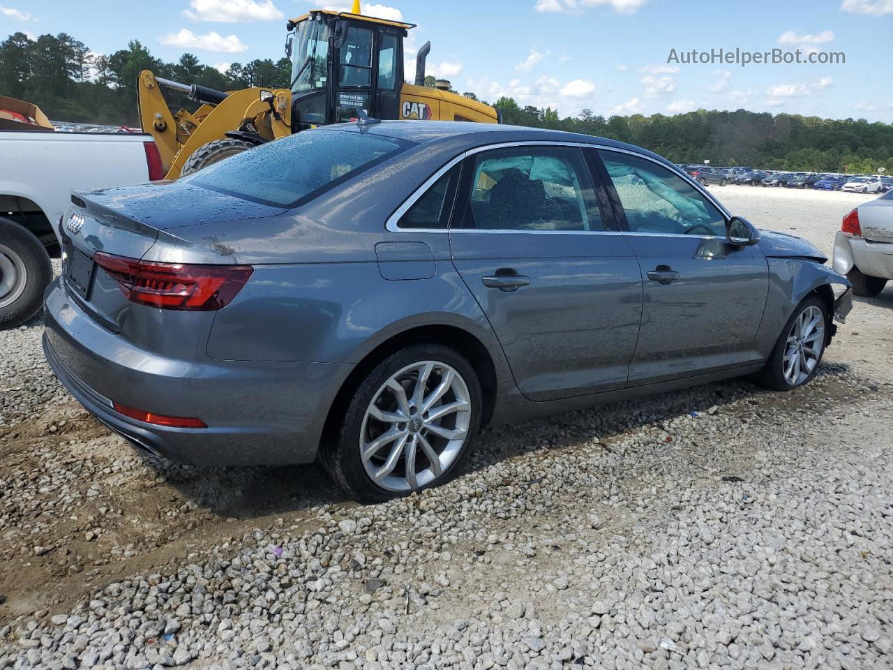 2019 Audi A4 Premium Gray vin: WAUGMAF40KA043394