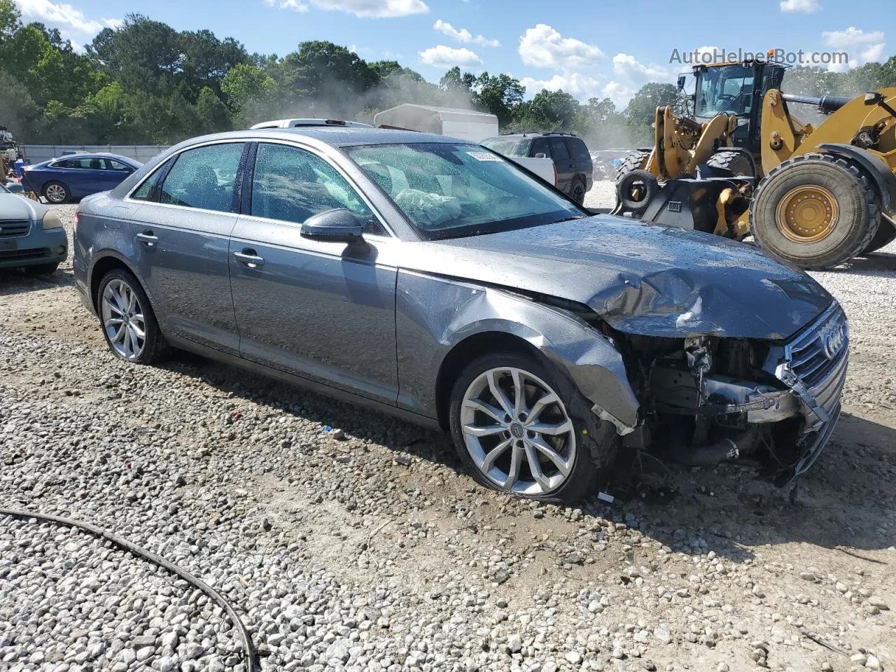 2019 Audi A4 Premium Gray vin: WAUGMAF40KA043394