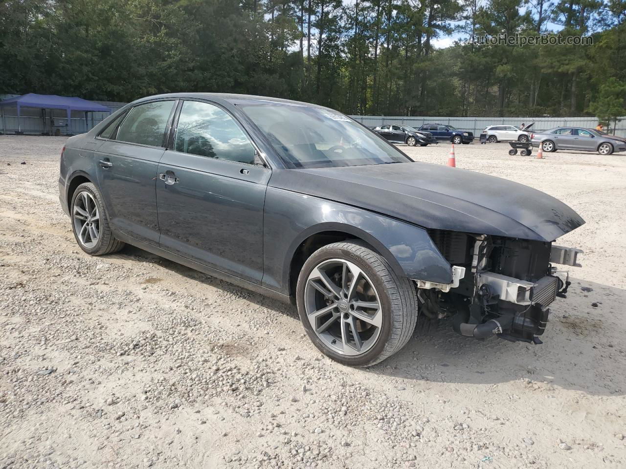 2019 Audi A4 Premium Серый vin: WAUGMAF40KA101004