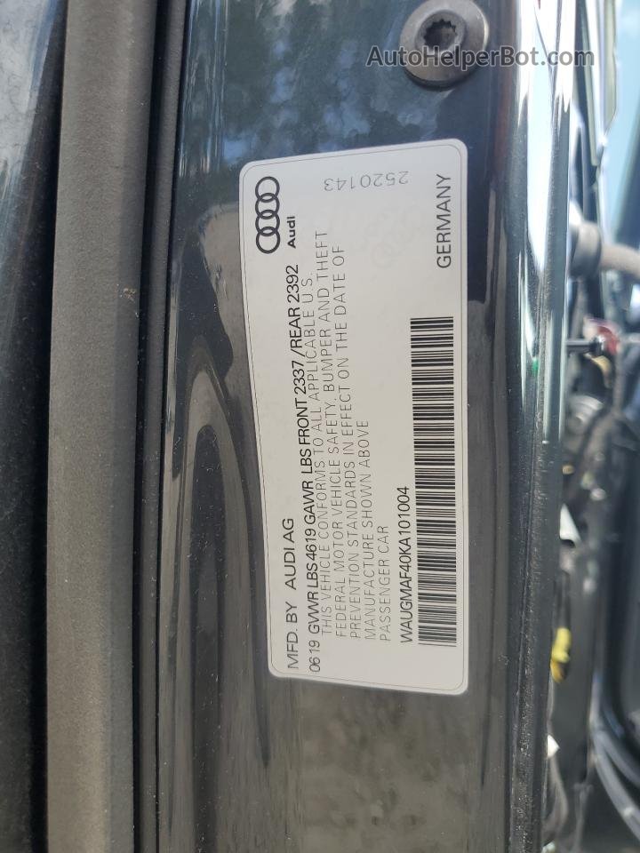 2019 Audi A4 Premium Серый vin: WAUGMAF40KA101004