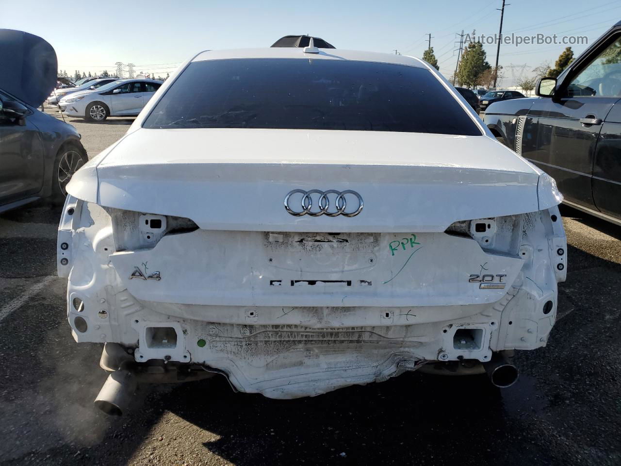 2017 Audi A4 Ultra Premium White vin: WAUGMAF41HN044264