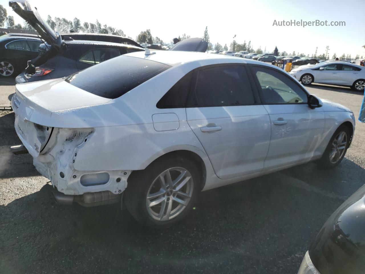 2017 Audi A4 Ultra Premium White vin: WAUGMAF41HN044264