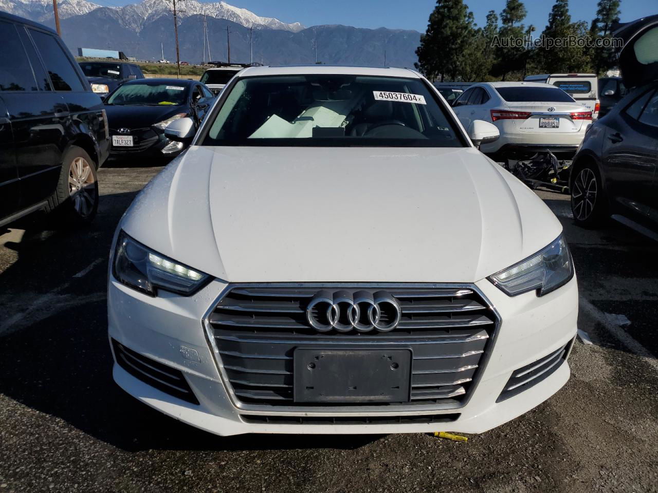 2017 Audi A4 Ultra Premium White vin: WAUGMAF41HN044264