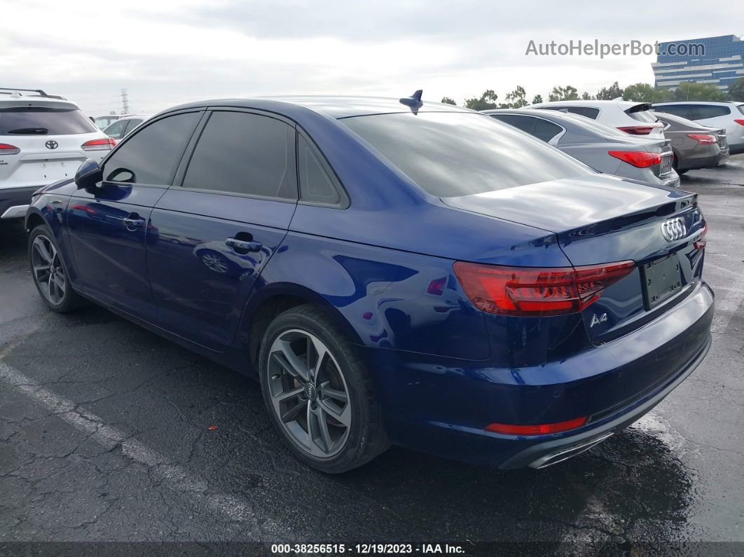 2019 Audi A4 40 Premium Blue vin: WAUGMAF41KN016410