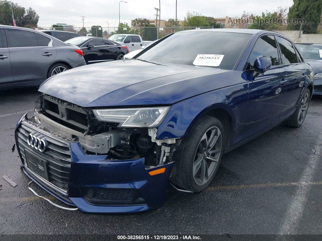 2019 Audi A4 40 Premium Blue vin: WAUGMAF41KN016410