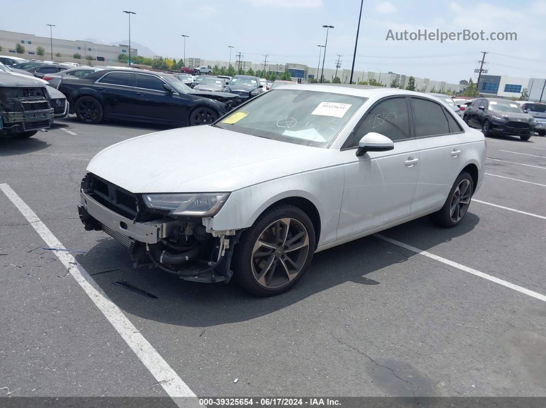 2019 Audi A4 40 Titanium Premium White vin: WAUGMAF41KN021512