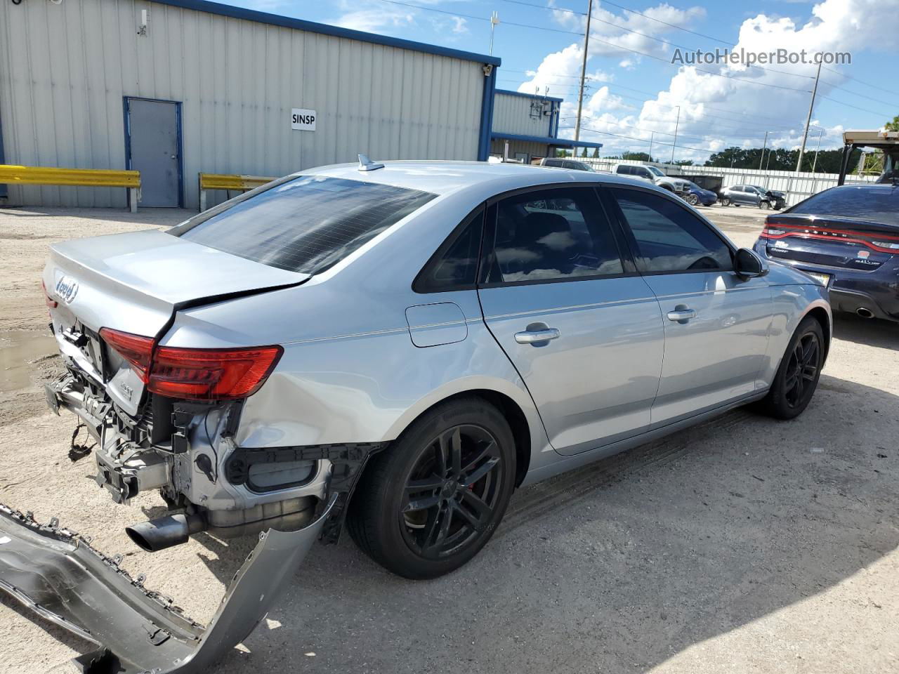 2017 Audi A4 Ultra Premium Silver vin: WAUGMAF42HN050655