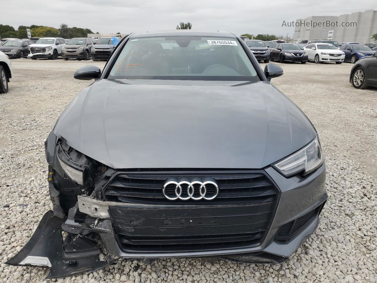 2019 Audi A4 Premium Gray vin: WAUGMAF42KA110044