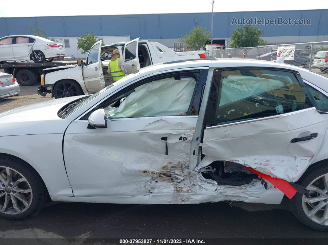 2019 Audi A4 40 Premium White vin: WAUGMAF42KN006324