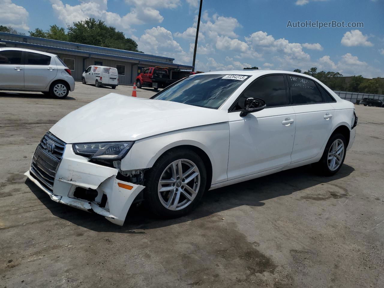 2017 Audi A4 Ultra Premium White vin: WAUGMAF43HN064368