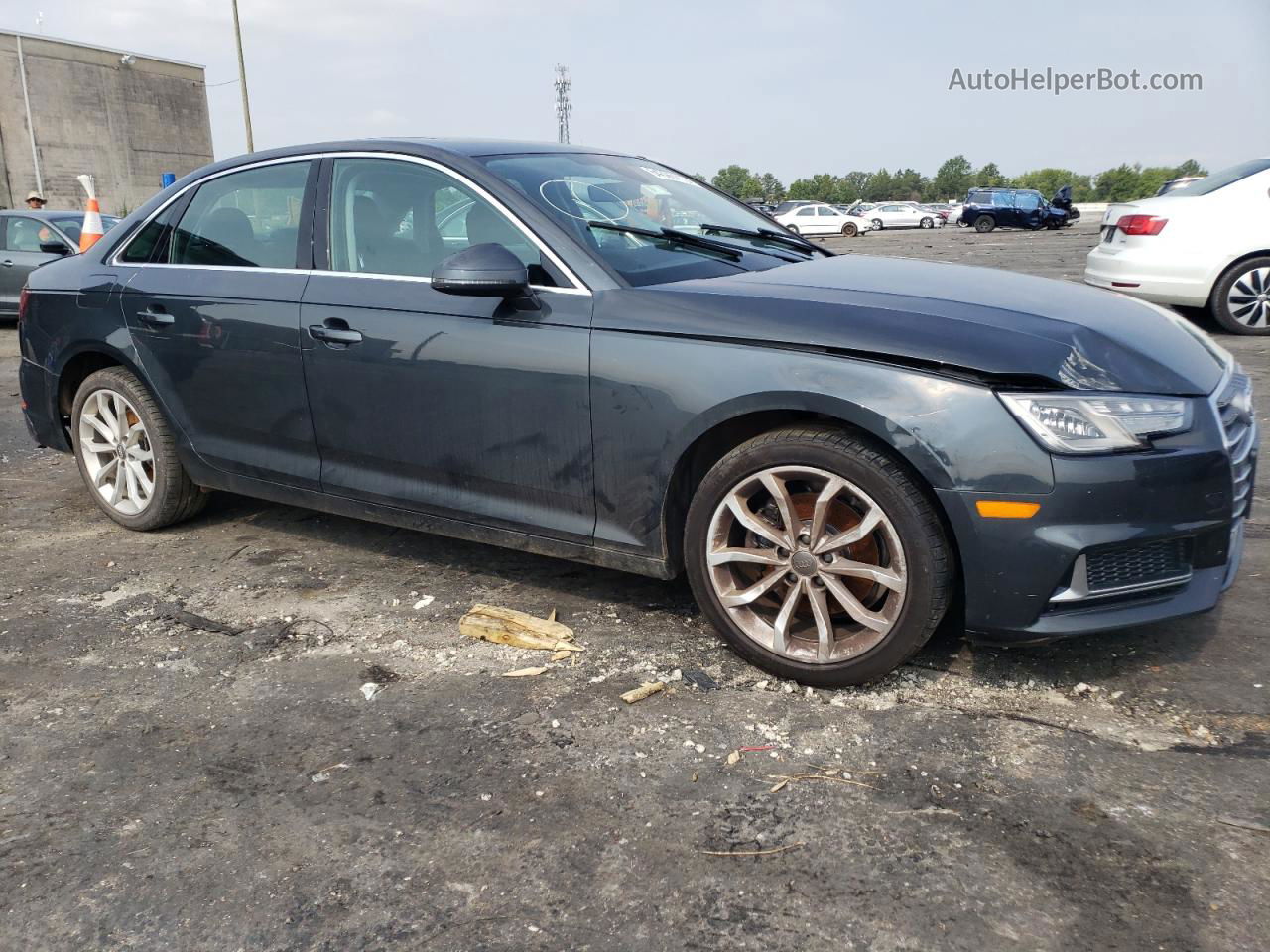 2019 Audi A4 Premium Gray vin: WAUGMAF43KA035094