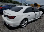 2019 Audi A4 Premium White vin: WAUGMAF43KN006672