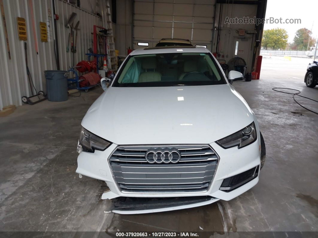 2019 Audi A4 40 Premium/40 Titanium Premium White vin: WAUGMAF44KA043530