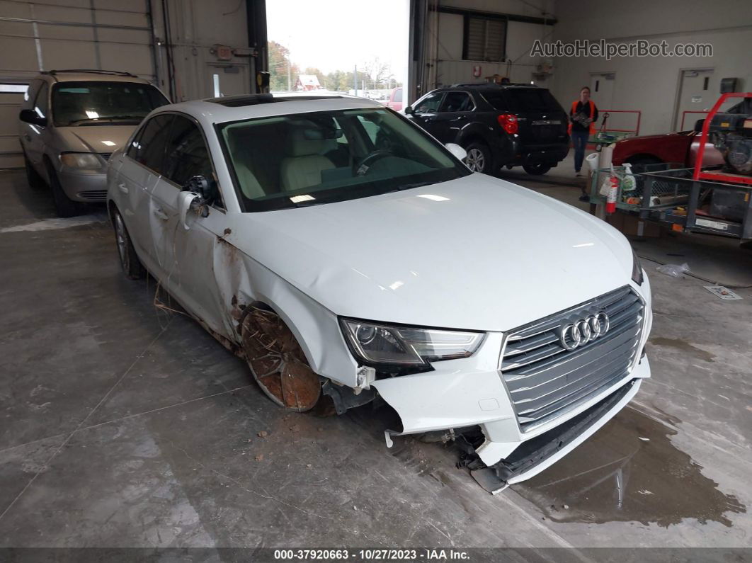 2019 Audi A4 40 Premium/40 Titanium Premium White vin: WAUGMAF44KA043530